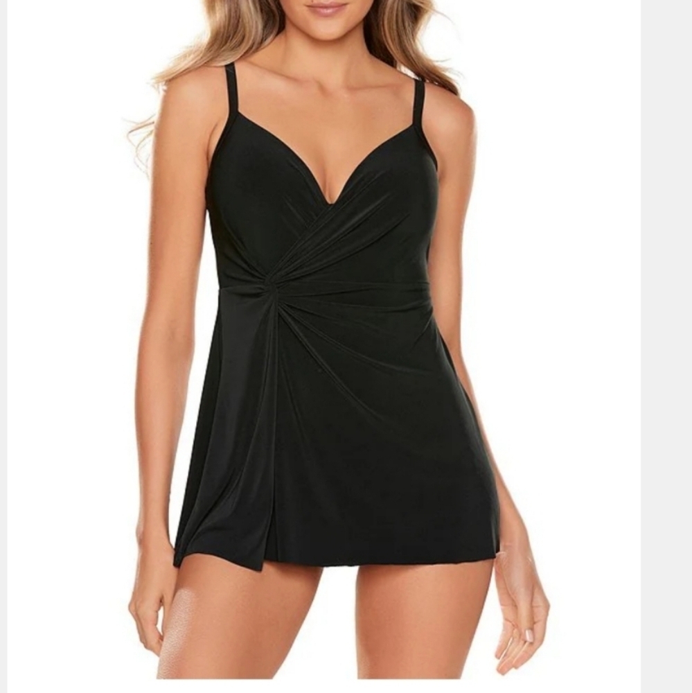 MiracleSuit Twisted Sisters Adora Swim Dress / Size 14